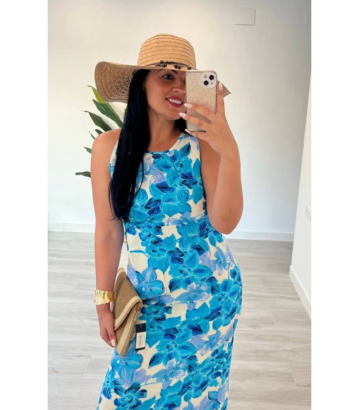 Vestido midi Tropical