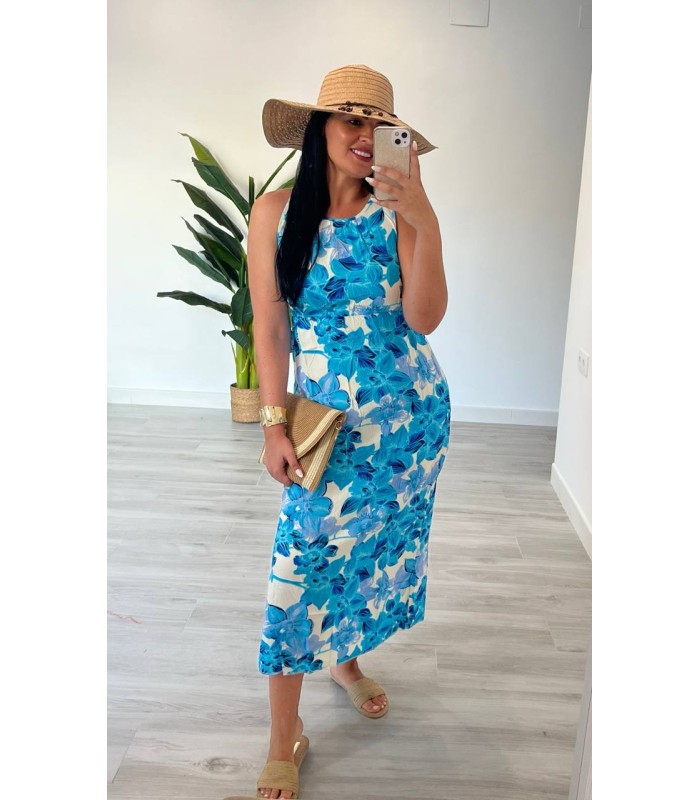 Vestido midi Tropical