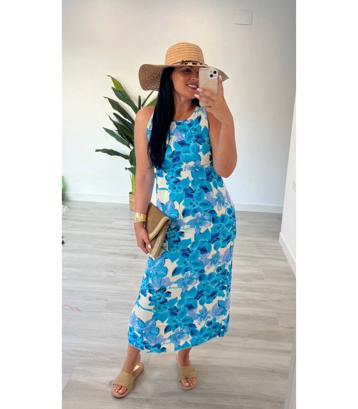 Vestido midi Tropical
