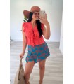 Blusa lacitos naranja