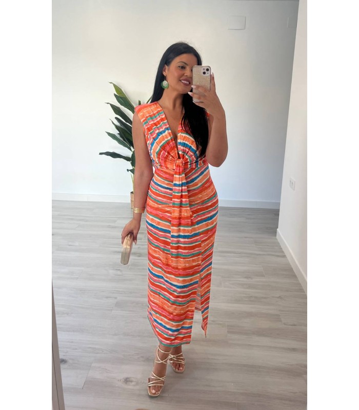Vestido Aten naranja