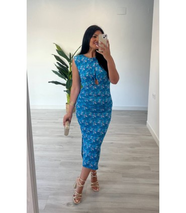 Vestido Aqua azul