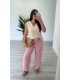 Pantalón lazo lino