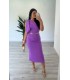 Vestido Tiger liso malva