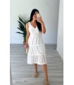 Vestido ibicenco blanco