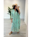 Vestido camisero Conil verde