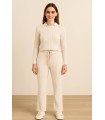 Conjunto de punto trenzado crudo