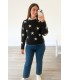 Jersey estrellas talla única negro