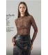 Body de encaje con elastico marrón