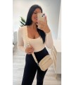 Body de licra con escote crudo