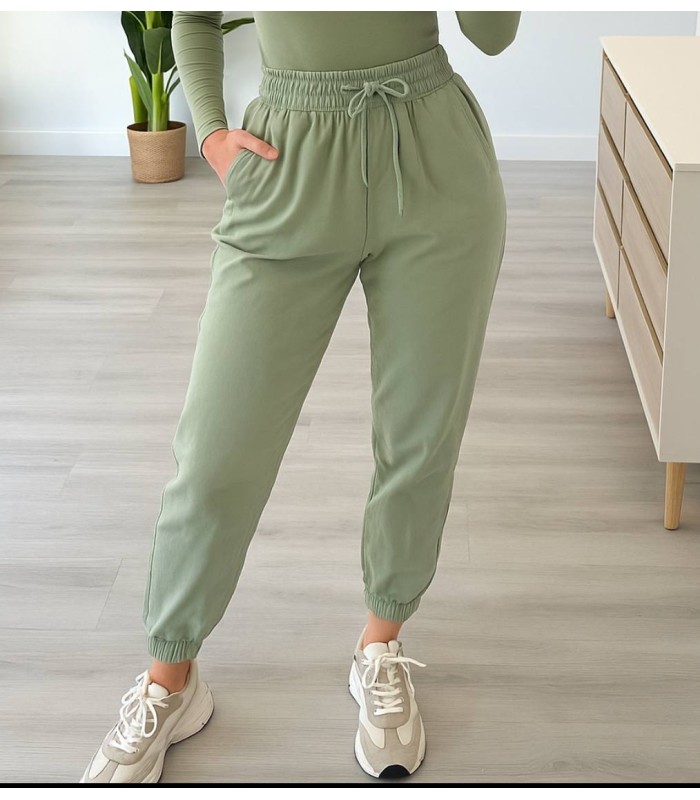 Pantalón bombacho verde