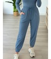Pantalón bombacho azul