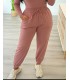 Pantalón bombacho nude