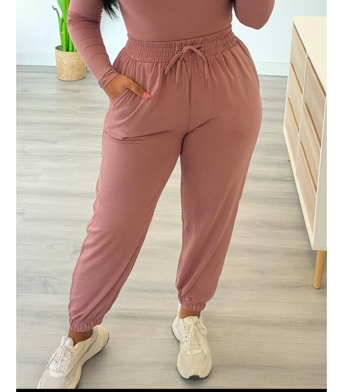 Pantalón bombacho nude