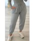 Pantalón bombacho gris
