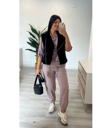 Pantalón bombacho nude