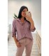 Camisa vichy burdeos