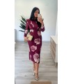 Vestido kinau granate
