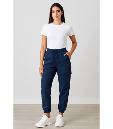 Pantalón jogger estilo cargo marino