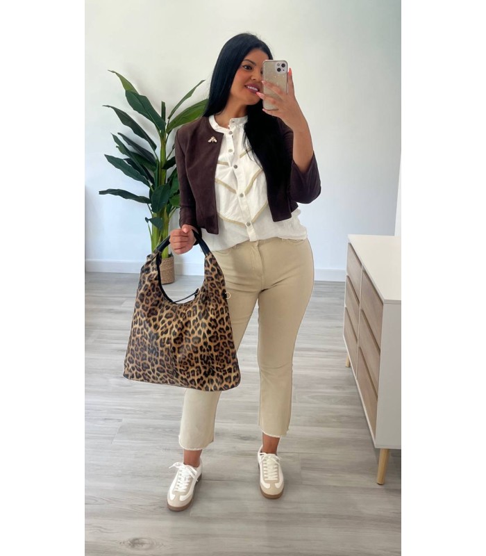 Bolso grande leopardo