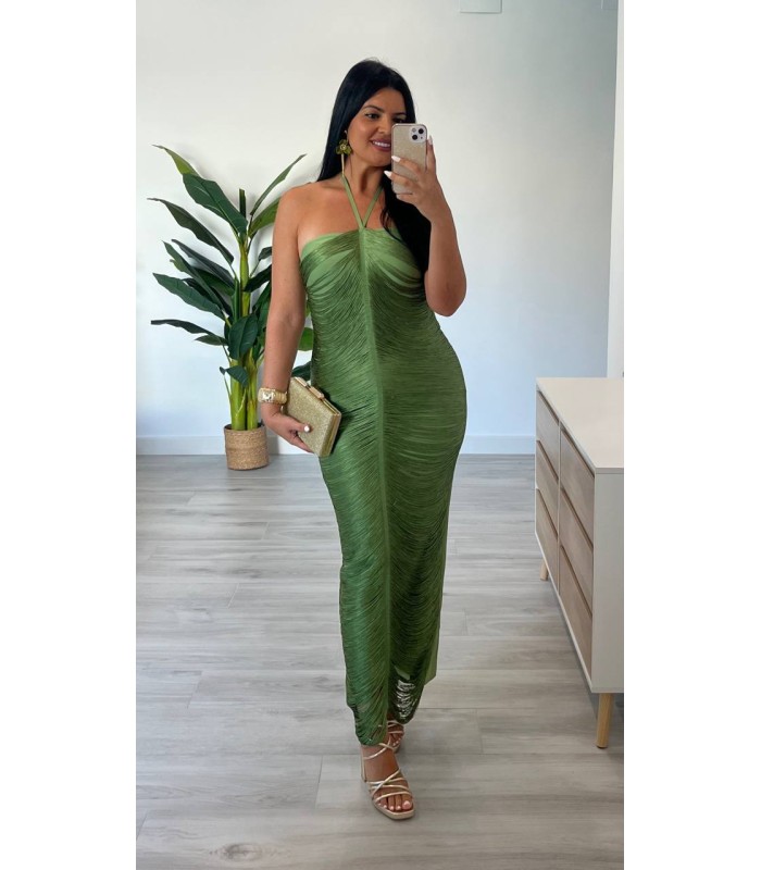 Vestido Esmeralda flecos