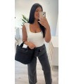 Body blanco licra sin mangas