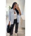 Camisa rallas brillantes