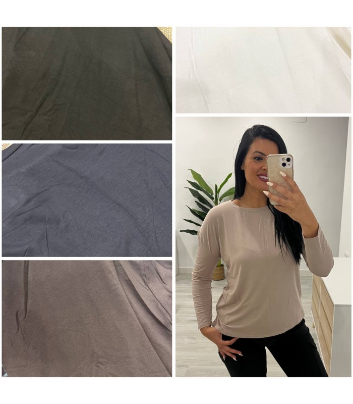 Camiseta algodón larga