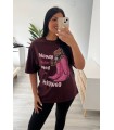 Camiseta oversice algodón bota