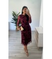 Vestido Belinda buganvilla