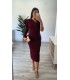 Vestido Brenda burdeos