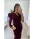 Vestido Brenda burdeos