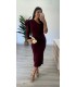 Vestido Brenda burdeos