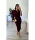 Vestido Brenda burdeos