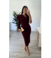 Vestido Brenda burdeos