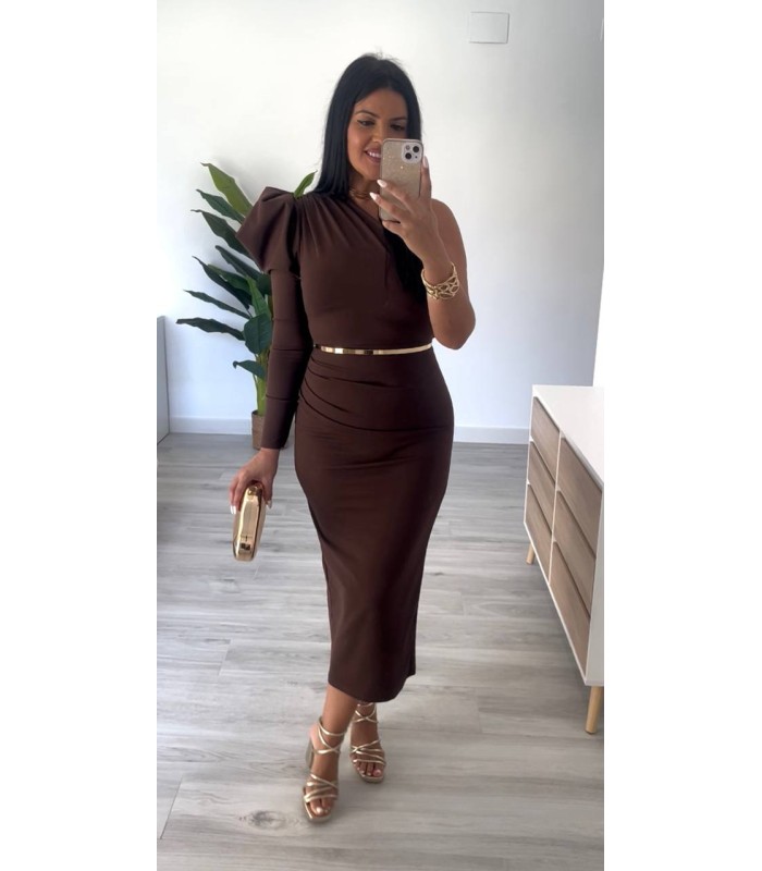 Vestido Brenda marrón