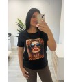 Camiseta algodón Animal print