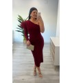 Vestido Brenda rojo intenso